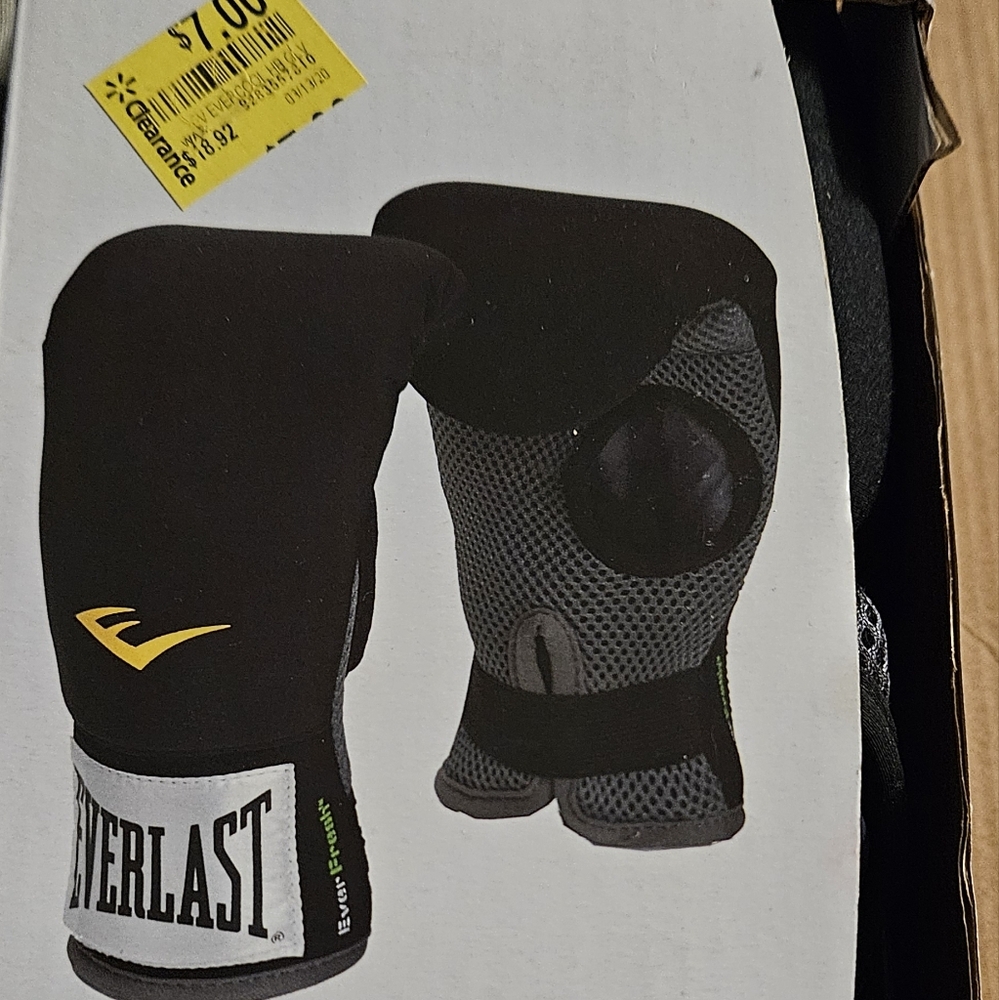 Everlast Black and Gray Boxing Gloves